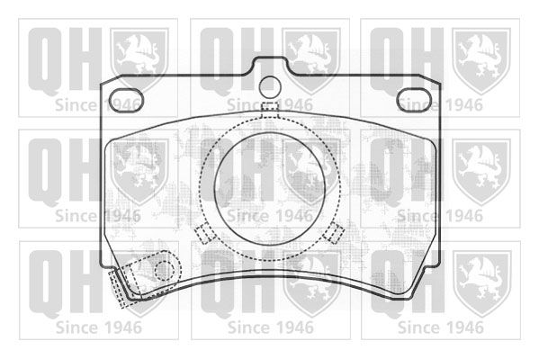 QUINTON HAZELL Комплект тормозных колодок, дисковый тормоз BP416
